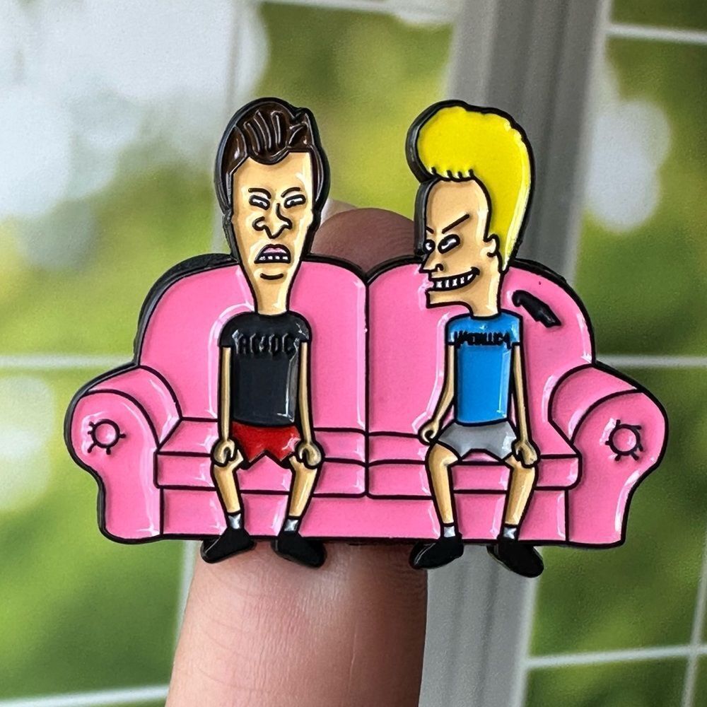 Beavis and Butthead MTV Pink Couch Enamel pin/ Brooch